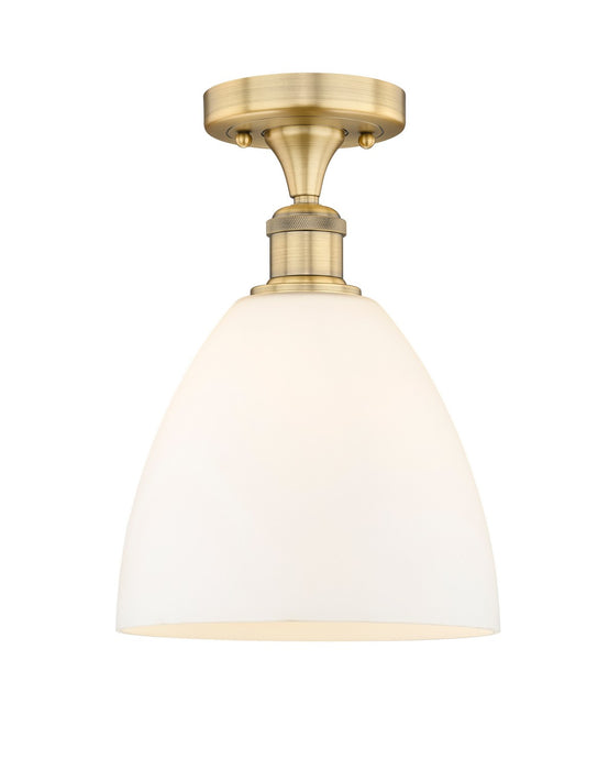 Innovations 616-1F-BB-GBD-91 One Light Semi-Flush Mount, Brushed Brass