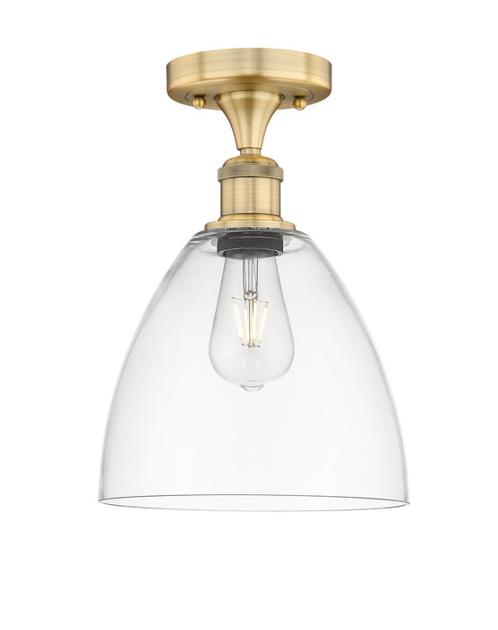 Innovations 616-1F-BB-GBD-92 One Light Semi-Flush Mount, Brushed Brass