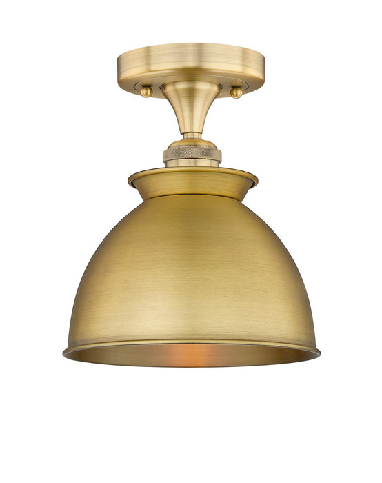 Innovations 616-1F-BB-M14-BB One Light Semi-Flush Mount, Brushed Brass