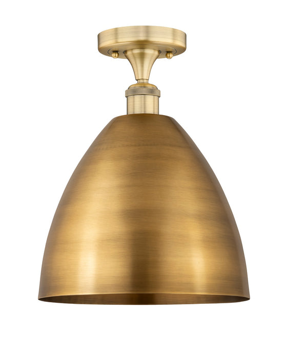 Innovations 616-1F-BB-MBD-12-BB One Light Semi-Flush Mount, Brushed Brass