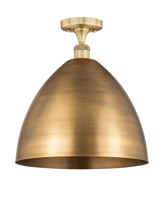 Innovations 616-1F-BB-MBD-16-BB One Light Semi-Flush Mount, Brushed Brass