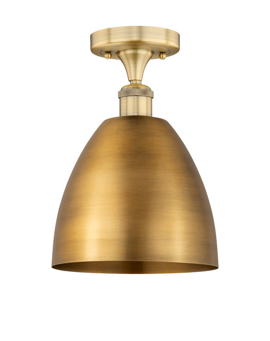 Innovations 616-1F-BB-MBD-9-BB One Light Semi-Flush Mount, Brushed Brass