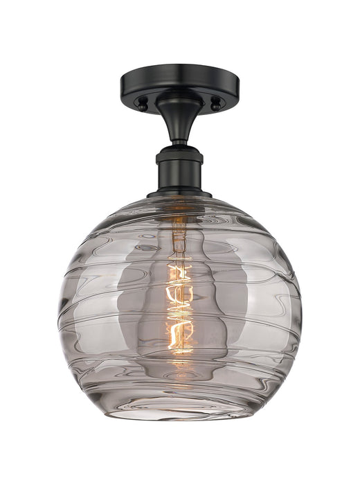Innovations 616-1F-BK-G1213-10SM One Light Semi-Flush Mount, Matte Black