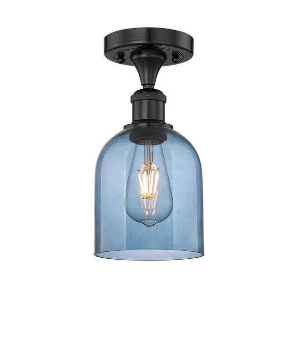 Innovations 616-1F-BK-G558-6BL One Light Semi-Flush Mount, Matte Black