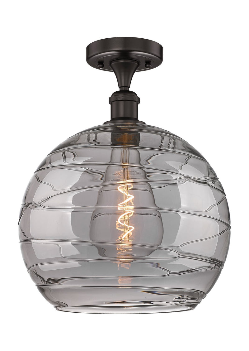 Innovations 616-1F-OB-G1213-14SM One Light Semi-Flush Mount, Oil Rubbed Bronze