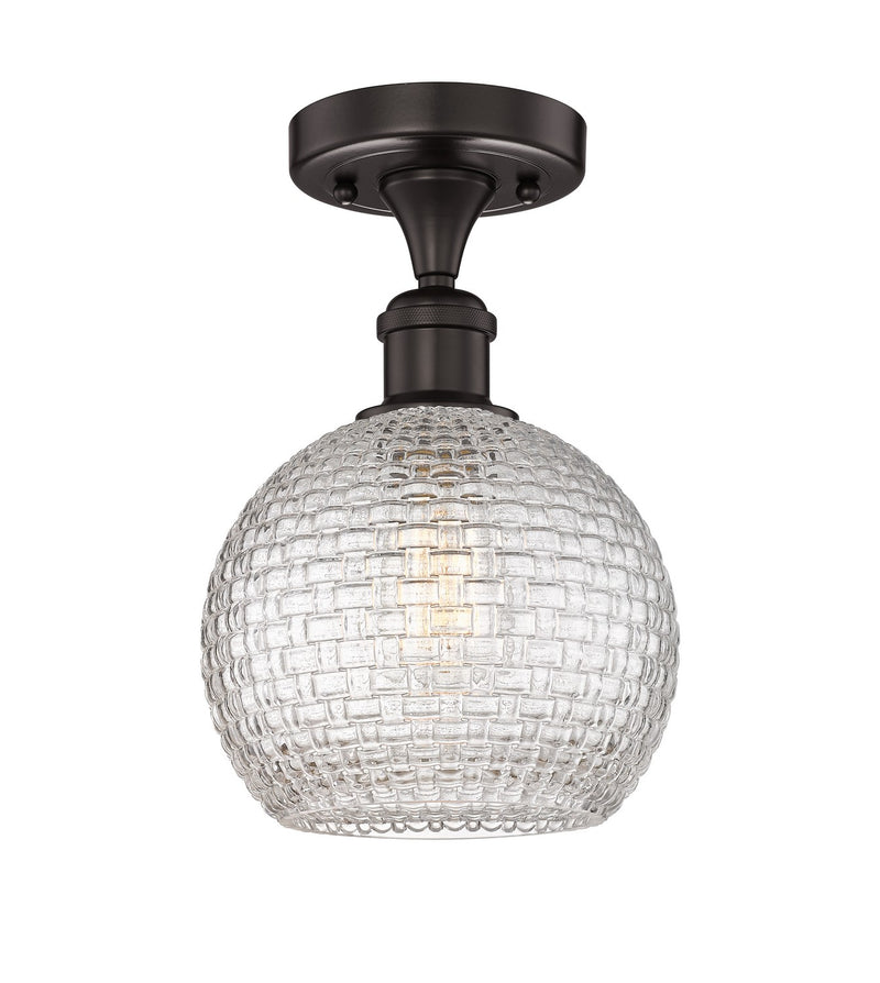 Innovations 616-1F-OB-G122C-8CL One Light Semi-Flush Mount, Oil Rubbed Bronze