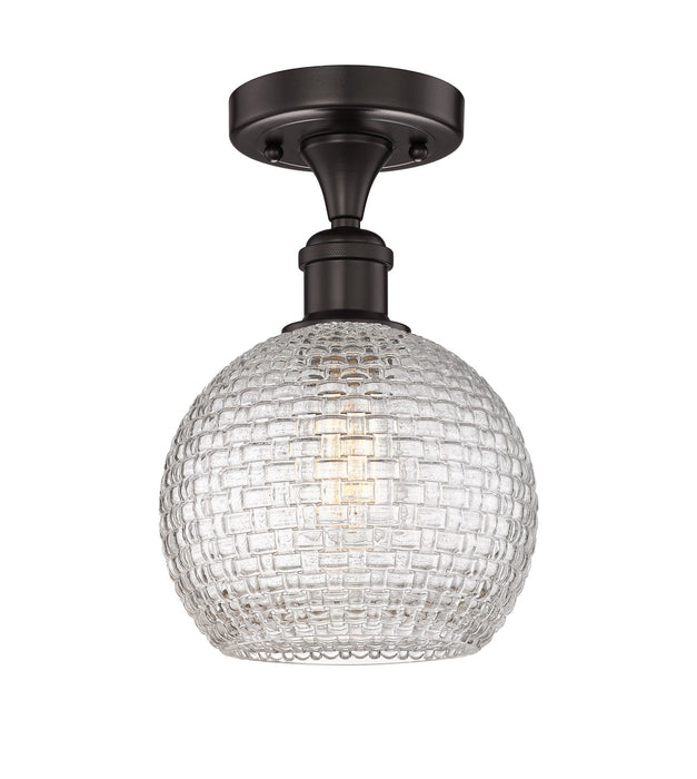 Innovations 616-1F-OB-G122C-8CL One Light Semi-Flush Mount, Oil Rubbed Bronze