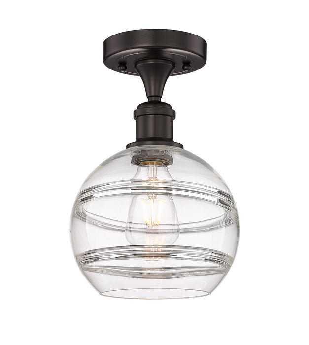 Innovations 616-1F-OB-G556-8CL One Light Semi-Flush Mount, Oil Rubbed Bronze