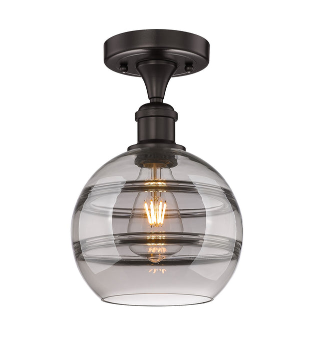 Innovations 616-1F-OB-G556-8SM One Light Semi-Flush Mount, Oil Rubbed Bronze