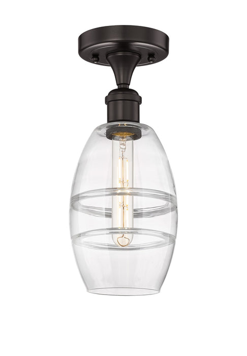 Innovations 616-1F-OB-G557-6CL One Light Semi-Flush Mount, Oil Rubbed Bronze