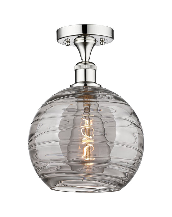 Innovations 616-1F-PC-G1213-10SM One Light Semi-Flush Mount, Polished Chrome