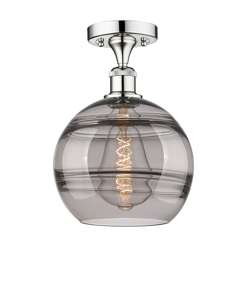 Innovations 616-1F-PC-G556-10SM One Light Semi-Flush Mount, Polished Chrome