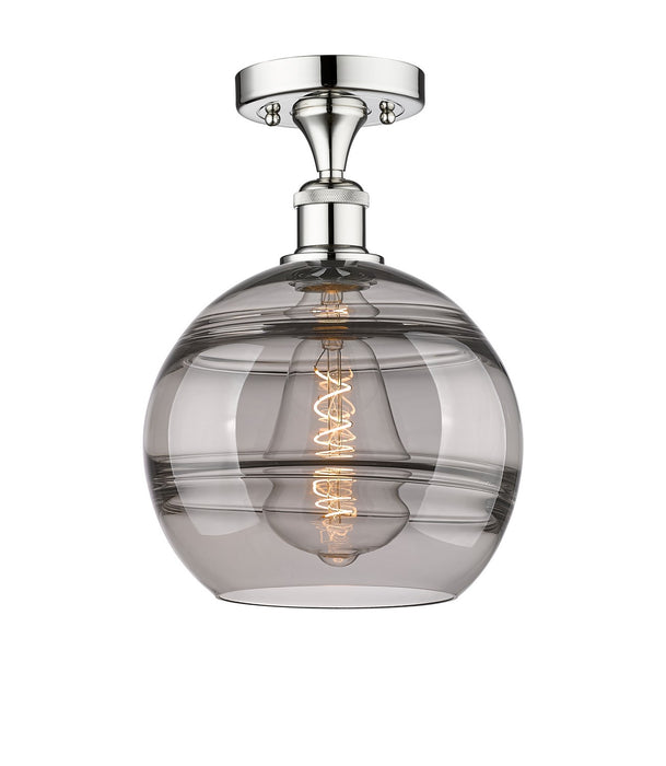 Innovations 616-1F-PC-G556-10SM One Light Semi-Flush Mount, Polished Chrome