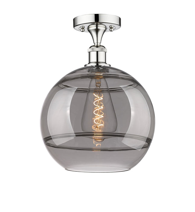Innovations 616-1F-PC-G556-12SM One Light Semi-Flush Mount, Polished Chrome