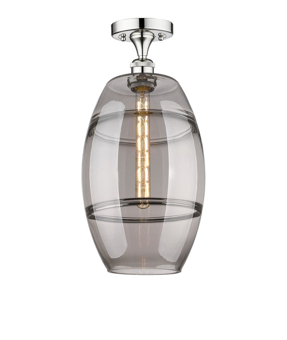 Innovations 616-1F-PC-G557-10SM One Light Semi-Flush Mount, Polished Chrome
