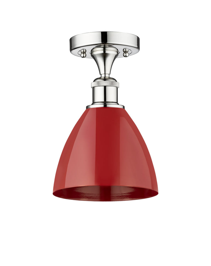 Innovations 616-1F-PC-MBD-75-RD One Light Semi-Flush Mount, Polished Chrome
