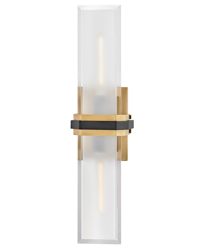 Hinkley 50942HB-BK LED Wall Sconce, Heritage Brass
