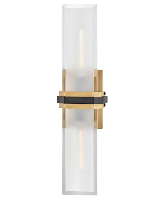 Hinkley 50942HB-BK LED Wall Sconce, Heritage Brass