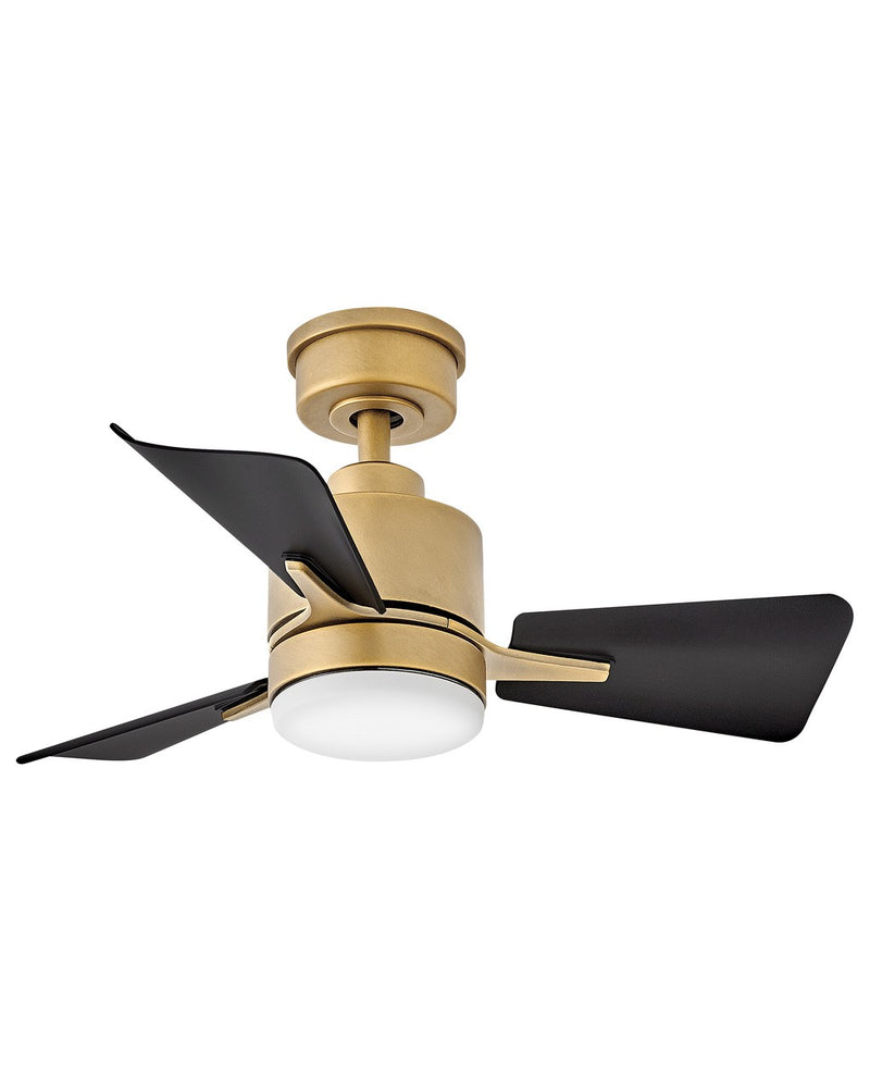 Hinkley 906030FHB-LDA 30" LED Fan, Heritage Brass
