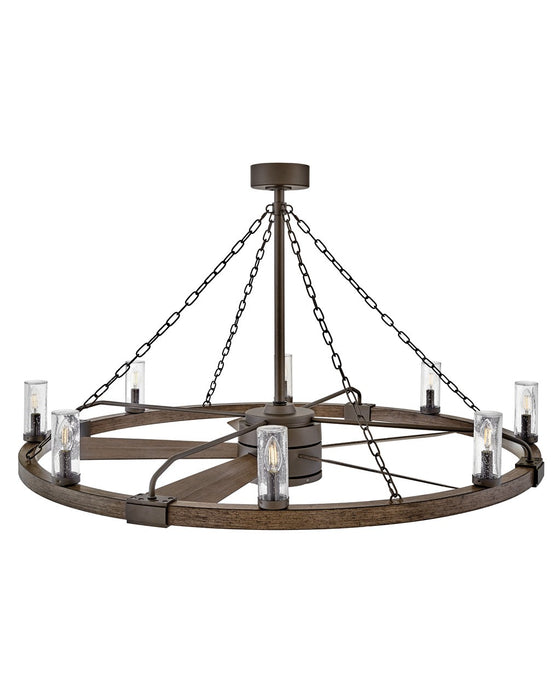 Hinkley 906144FMM-LWD 52" LED Smart Fandelier, Metallic Matte Bronze