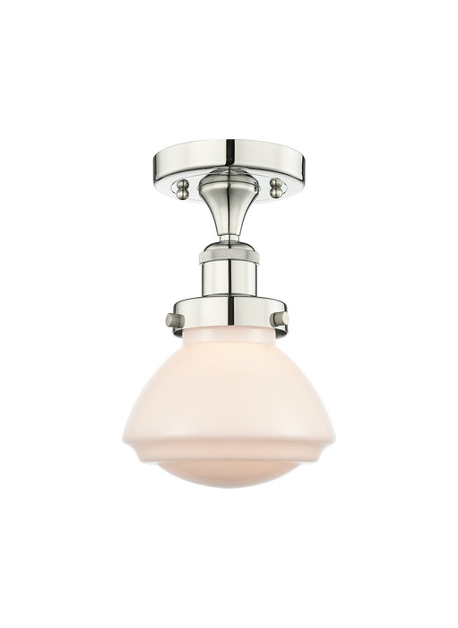 Innovations 616-1F-PN-G321 One Light Semi-Flush Mount, Polished Nickel