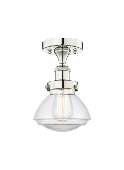 Innovations 616-1F-PN-G322 One Light Semi-Flush Mount, Polished Nickel