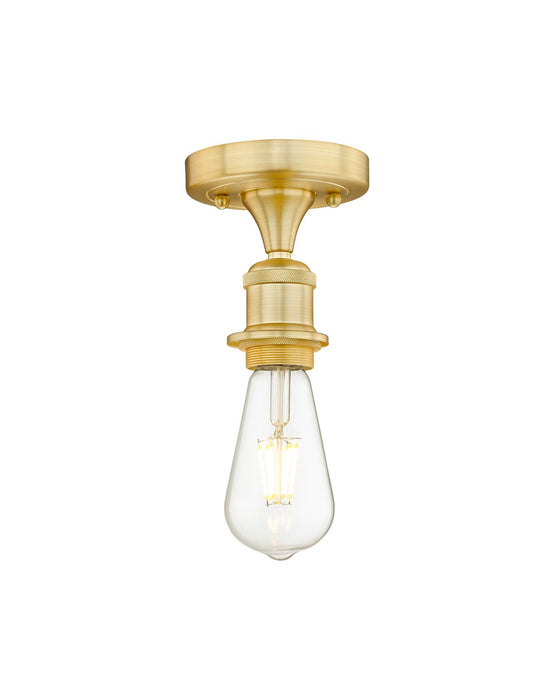 Innovations 616-1F-SG One Light Semi-Flush Mount, Satin Gold