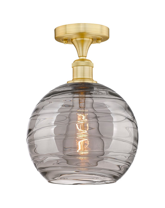 Innovations 616-1F-SG-G1213-10SM One Light Semi-Flush Mount, Satin Gold