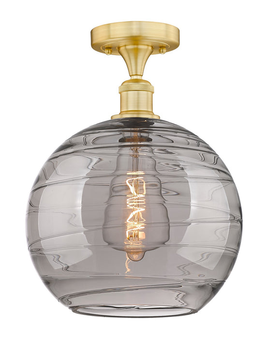 Innovations 616-1F-SG-G1213-12SM One Light Semi-Flush Mount, Satin Gold
