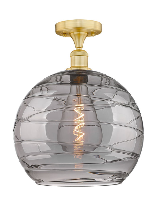Innovations 616-1F-SG-G1213-14SM One Light Semi-Flush Mount, Satin Gold