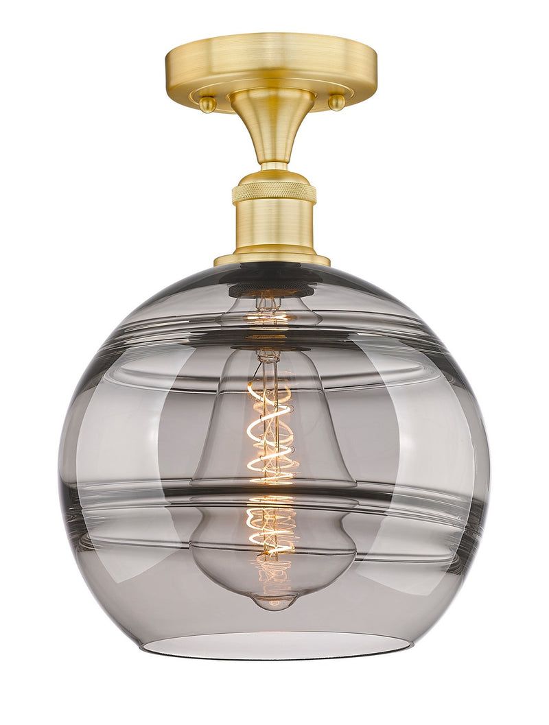 Innovations 616-1F-SG-G556-10SM One Light Semi-Flush Mount, Satin Gold