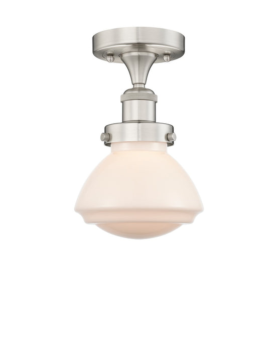 Innovations 616-1F-SN-G321 One Light Semi-Flush Mount, Brushed Satin Nickel