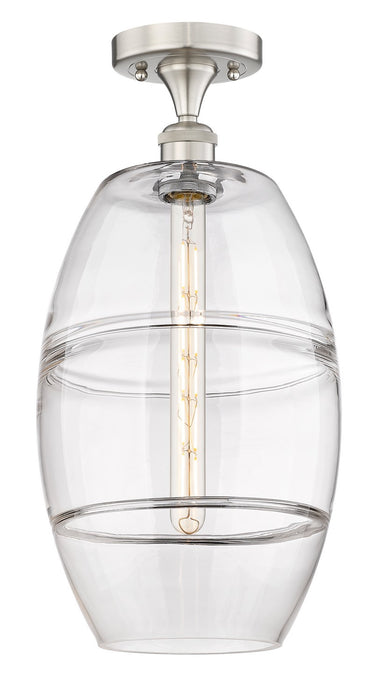 Innovations 616-1F-SN-G557-10CL One Light Semi-Flush Mount, Brushed Satin Nickel