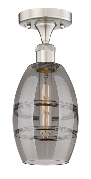 Innovations 616-1F-SN-G557-6SM One Light Semi-Flush Mount, Brushed Satin Nickel