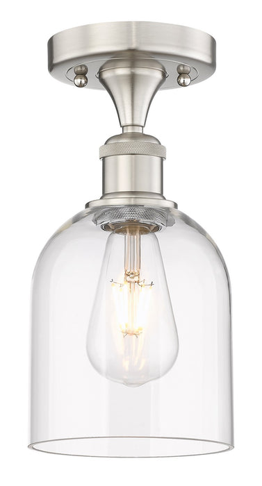 Innovations 616-1F-SN-G558-6CL One Light Semi-Flush Mount, Brushed Satin Nickel