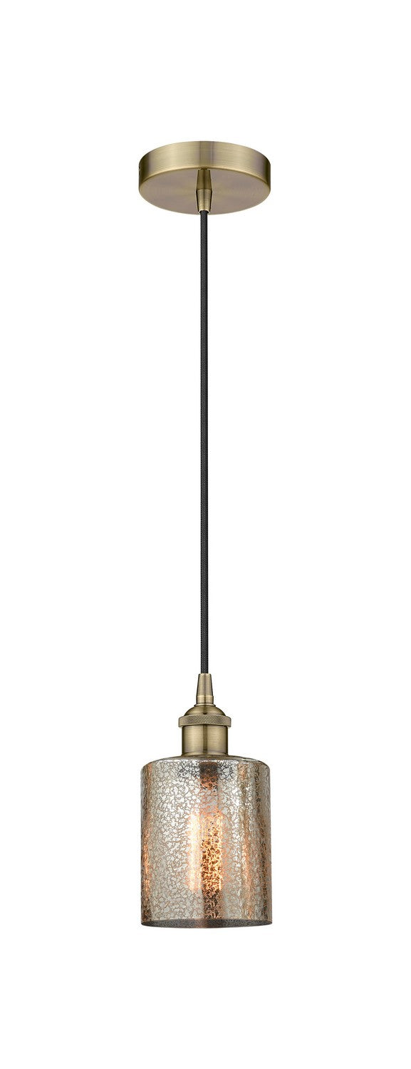 Innovations 616-1P-AB-G116 One Light Mini Pendant, Antique Brass
