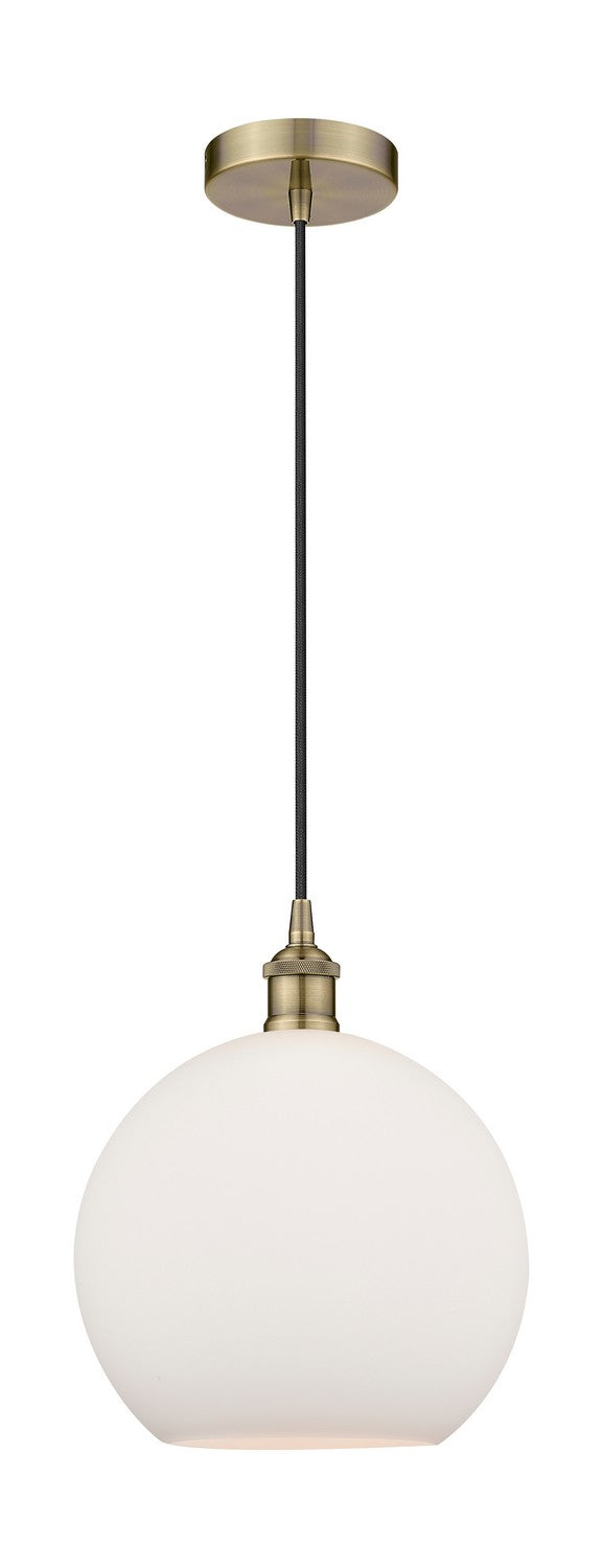 Innovations 616-1P-AB-G121-12 One Light Mini Pendant, Antique Brass