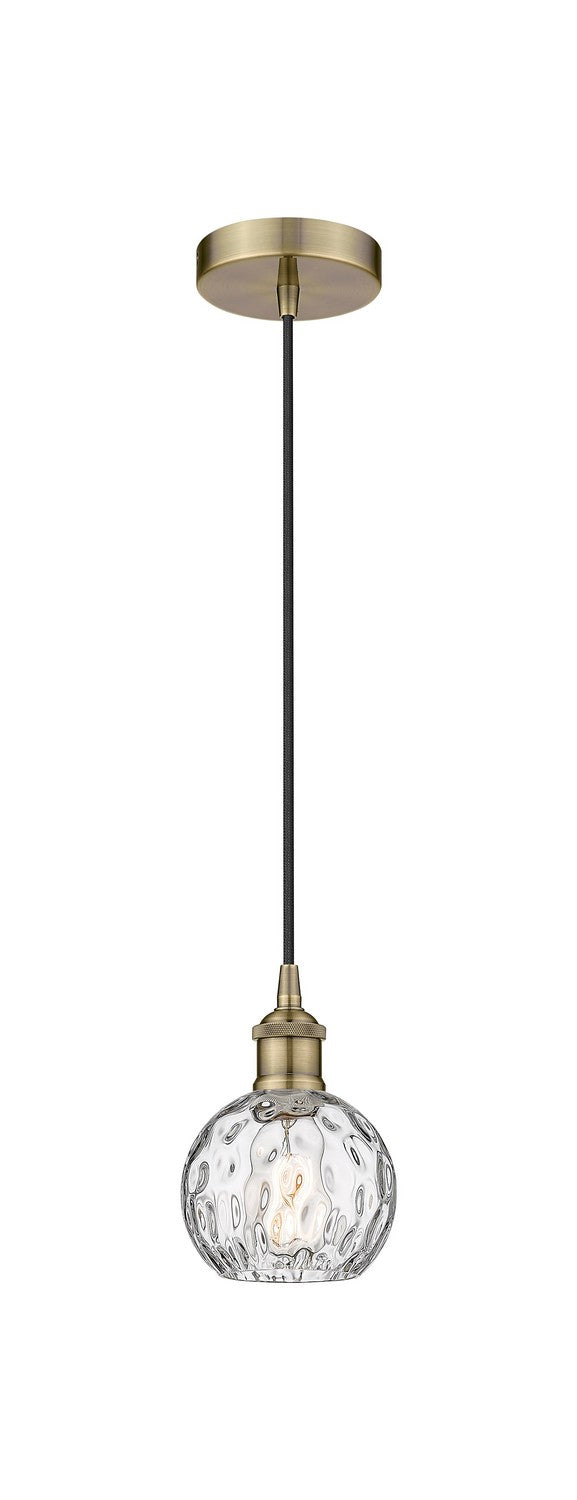 Innovations 616-1P-AB-G1215-6 One Light Mini Pendant, Antique Brass