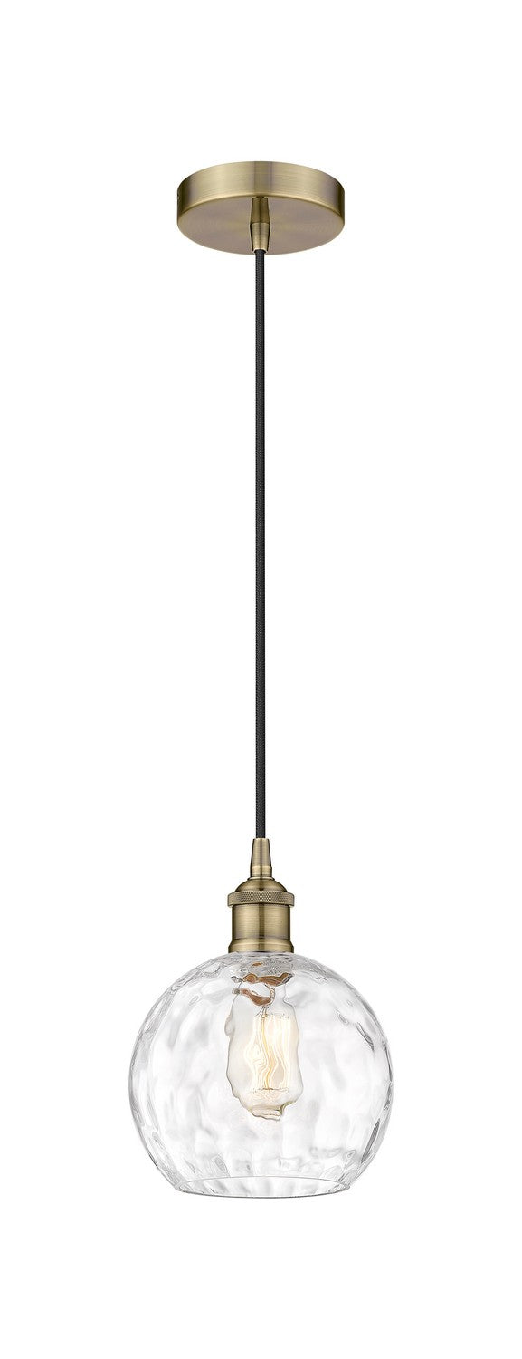 Innovations 616-1P-AB-G1215-8 One Light Mini Pendant, Antique Brass