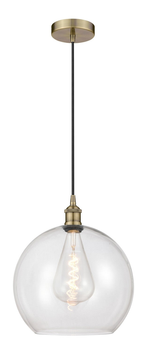 Innovations 616-1P-AB-G122-14 One Light Pendant, Antique Brass