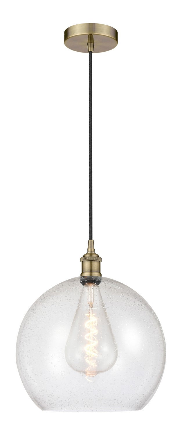 Innovations 616-1P-AB-G124-14 One Light Pendant, Antique Brass