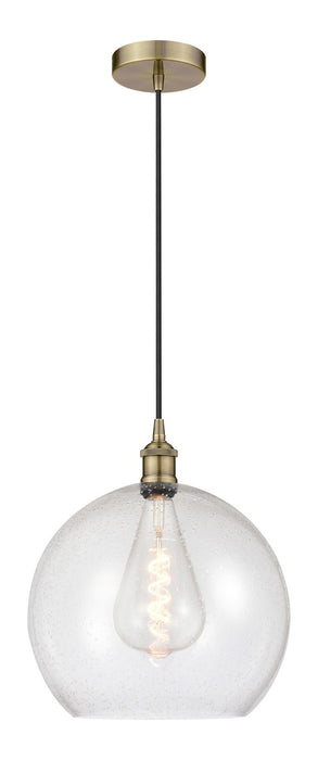 Innovations 616-1P-AB-G124-14 One Light Pendant, Antique Brass