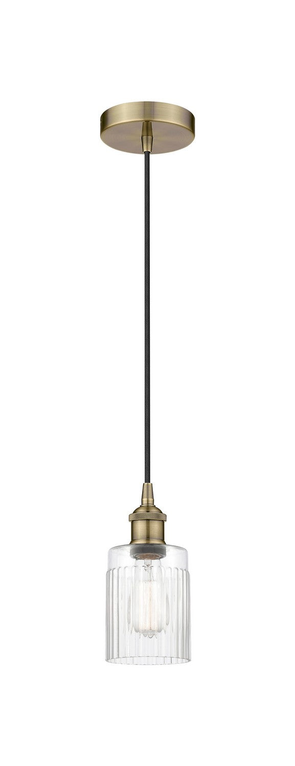 Innovations 616-1P-AB-G342 One Light Mini Pendant, Antique Brass