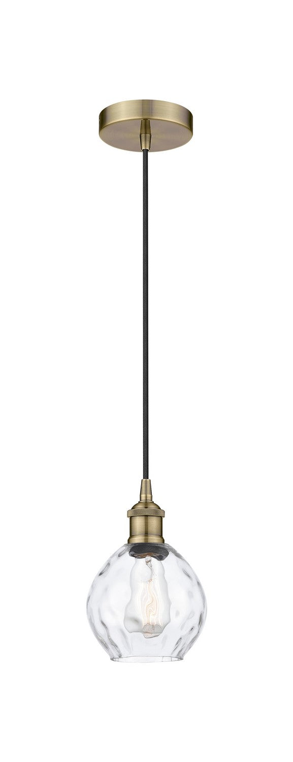 Innovations 616-1P-AB-G362 One Light Mini Pendant, Antique Brass