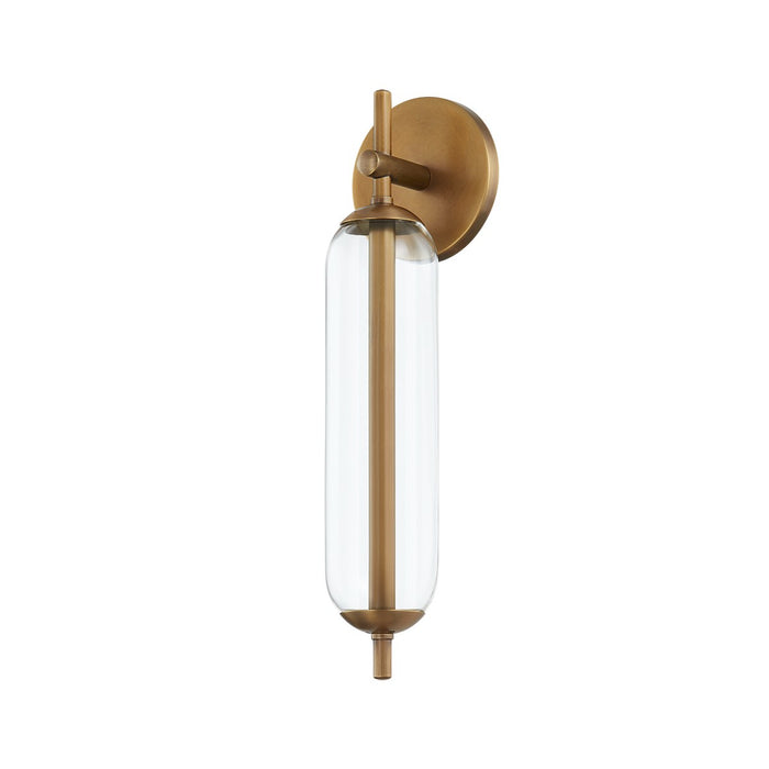 Troy Lighting B1717-PBR LED Outdoor Wall Sconce, Patina Brass