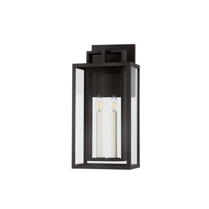 Troy Lighting B3620-TBK Two Light Outdoor Wall Sconce, Textured Black