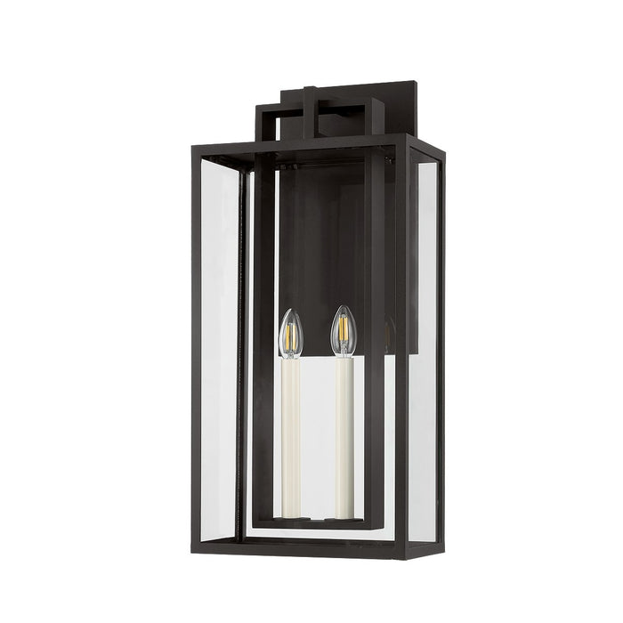 Troy Lighting B3626-TBK Two Light Outdoor Wall Sconce, Textured Black