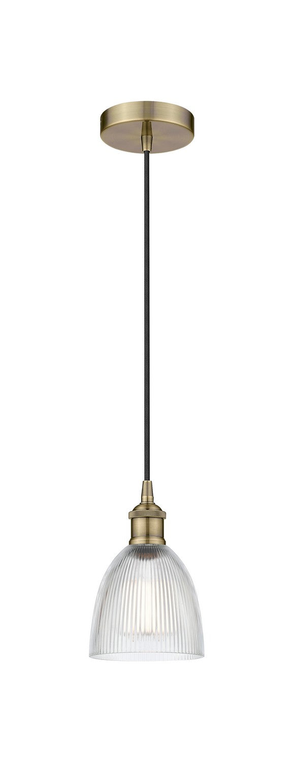 Innovations 616-1P-AB-G382 One Light Mini Pendant, Antique Brass