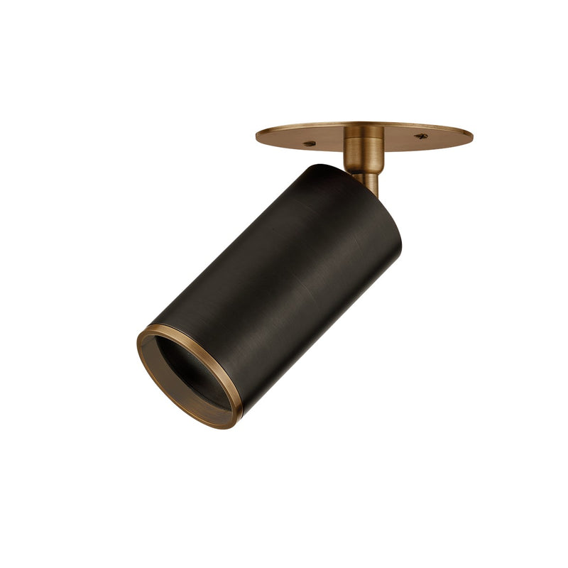 Troy Lighting C1305-PBR/BRZ One Light Flush Mount, Patina Brass/Bronze