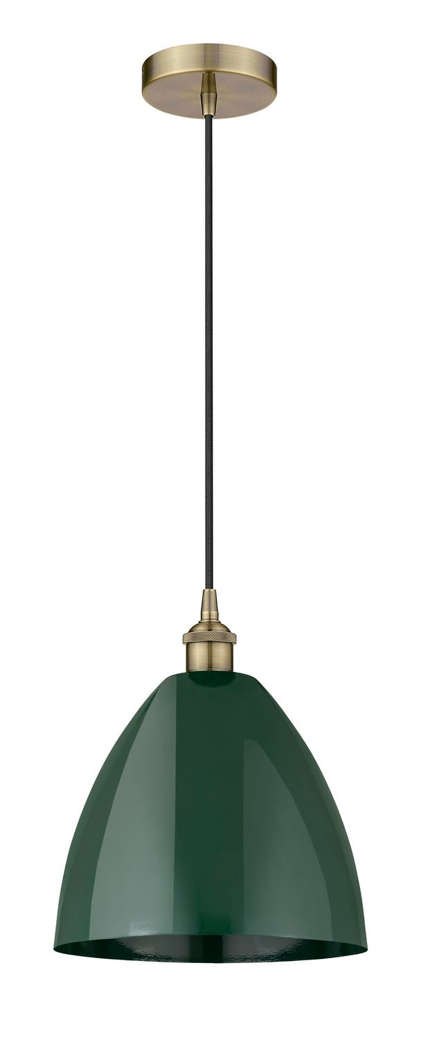 Innovations 616-1P-AB-MBD-12-GR One Light Mini Pendant, Antique Brass